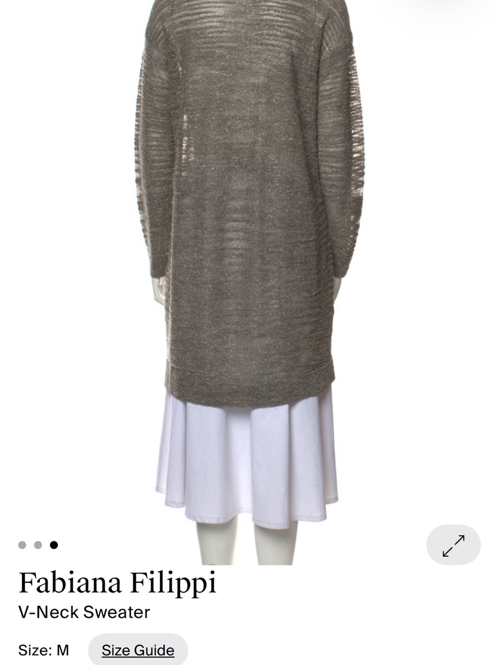 Long Open-Front Cardigan Sweater in Heather Gray - Picture 2 of 7